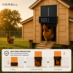 Vorell CoopGuard Essential kit anti-pinch protection reverses the door when an obstruction is detected